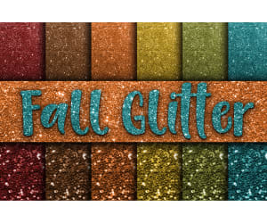 Digital Paper: Fall Glitter
