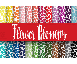 Digital Paper: Flower Blossoms