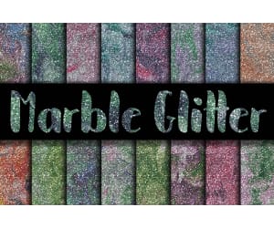 Digital Paper: Glitter Marble