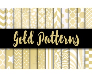 Digital Paper: Gold Designs