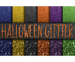 Digital Paper: Halloween Glitter