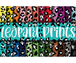 Digital Paper: Leopard Print with Black Spots