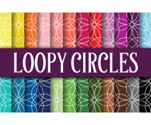 Digital Paper: Loopy Circles