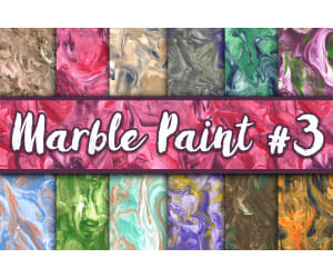 Digital Paper: Marble Paint Textures 3