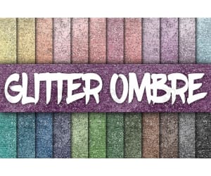 Digital Paper: Ombre Glitter