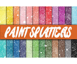 Digital Paper: Paint Splatters