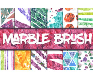 Digital Paper: Paintbrush Marble