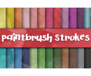 Digital Paper: Paintbrush Strokes