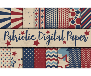 Digital Paper: Patriotic  1