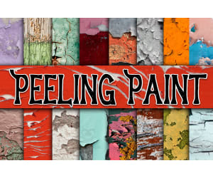 Digital Paper: Peeling Paint Textures