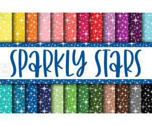 Digital Paper: Sparkly Stars