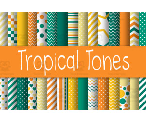 Digital Paper: Tropical Tones