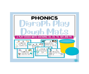 Digraph Play Dough Mats