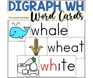Digraph WH Word Wall Cards