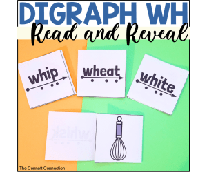 Digraph WH Words Read and Reveal Blending Cards