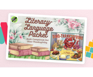 Dino-Thanksgiving Language and Literacy Book Companion Packet