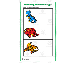 Dinosaur Egg Match