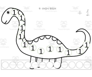 Dinosaur Repeated Addition Mats Set 11