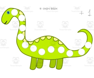 Dinosaur Repeated Addition Mats Set 3