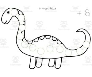 Dinosaur Repeated Addition Mats Set 9