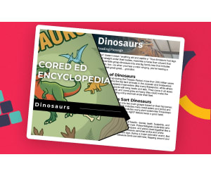 Dinosaurs Reading Comprehension Passage - Cored Ed Encyclopedia