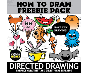 Directed Drawings Bundle for Fine Motor Skills | How to Draw
