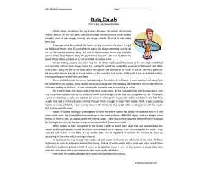 Dirty Canals - Reading Comprehension Worksheet