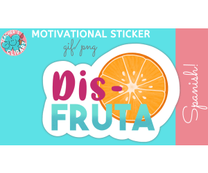 Disfruta Thumbnail Sticker