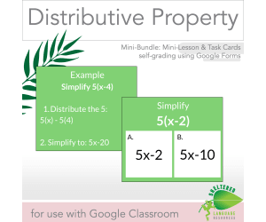 Distributive Property - Digital Practice & Mini Lesson