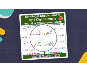 Divide 3-Digit by 1-Digit – Practice Worksheets