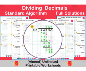 Dividing Decimals using the Standard Algorithm