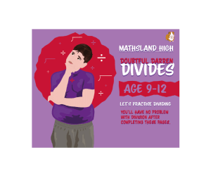 Division & Long Division Practice Questions - Age 9-12