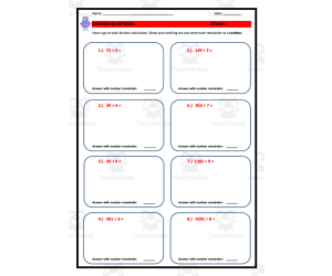 Division Booklet