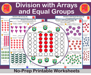 Division with Arrays and Equal Groups - 3rd Grade