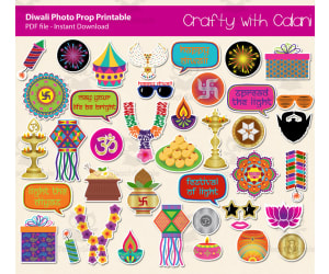 Diwali Celebration Photo Booth Prop Classroom Activity
