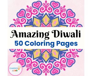 Diwali Coloring Sheets.