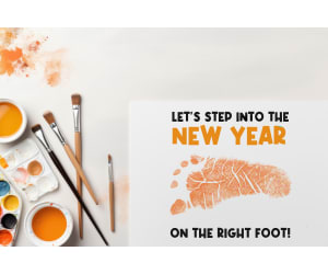 DIY January Crafts New Year Bulletin Board, Homeschool Winter Template