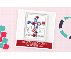 DIY Veterans Poster, Remembrance Day Crafts, Patriotic Handprint Art