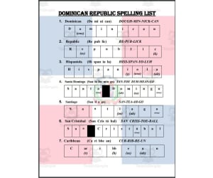 Dominican Republican Spelling List