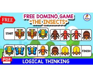 DOMINÓ GAME OF INSECTS | Free Resource