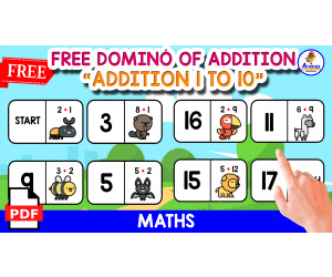 DOMINÓ OF ADDITION | ANIMALS THEMED
