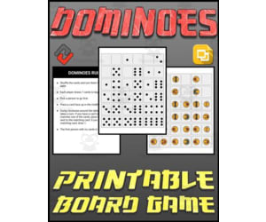 Dominoes Printable Board Game (Editable Google Slides)