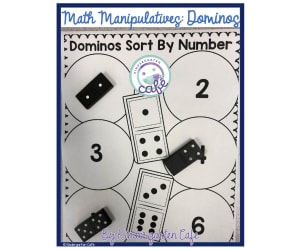 Dominos Math Manipulatives | Matching & Sorting Printables