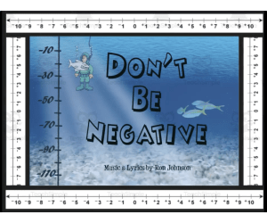 "Don't Be Negative" Math Song