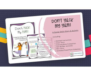 Don't Yuck My Yum! | A Social Skills Story and Activities For Perspective Taking