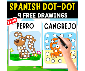 DOT-DOT IN SPANISH | 9 FREE DRAWINGS
