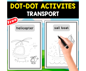 DOT-DOT OF TRANSPORT | 6 WORKSHEETS