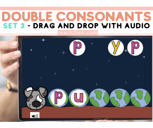 Double Consonants Spelling Practice with Boom Cards SOR Aligned Set 3