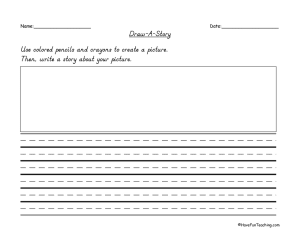 Draw A Story Worksheet
