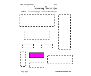 Drawing Rectangles Worksheet